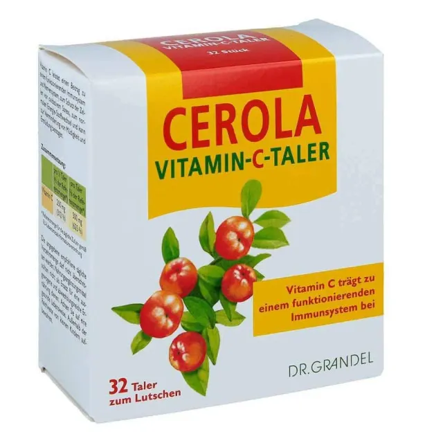 Dr. Grandel Cerola Vitamin C Taler 32 Stück Acerola fruchtig