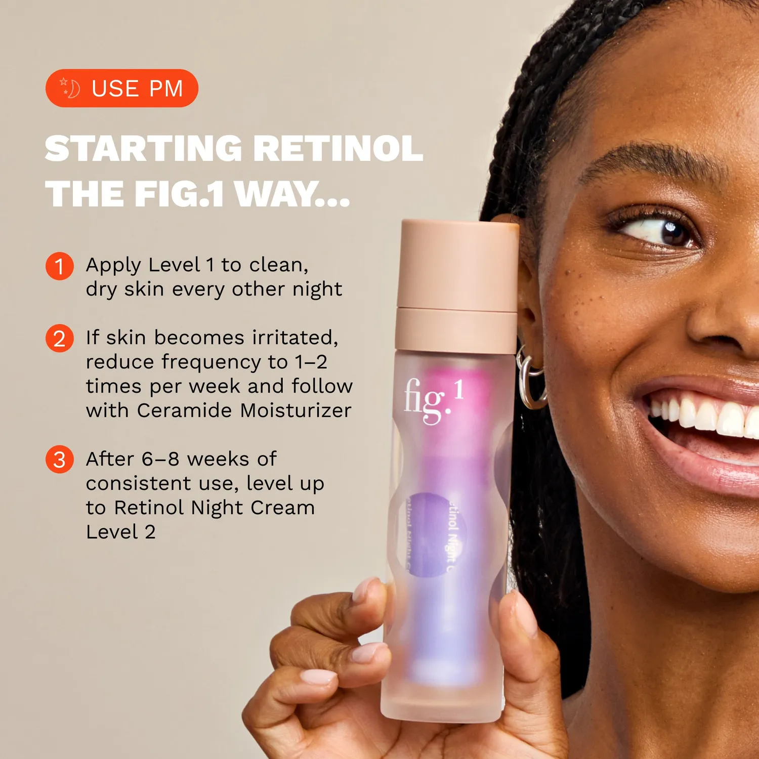 Fig.1 Beauty Retinol Night Cream Level 1 Nachtcreme mild