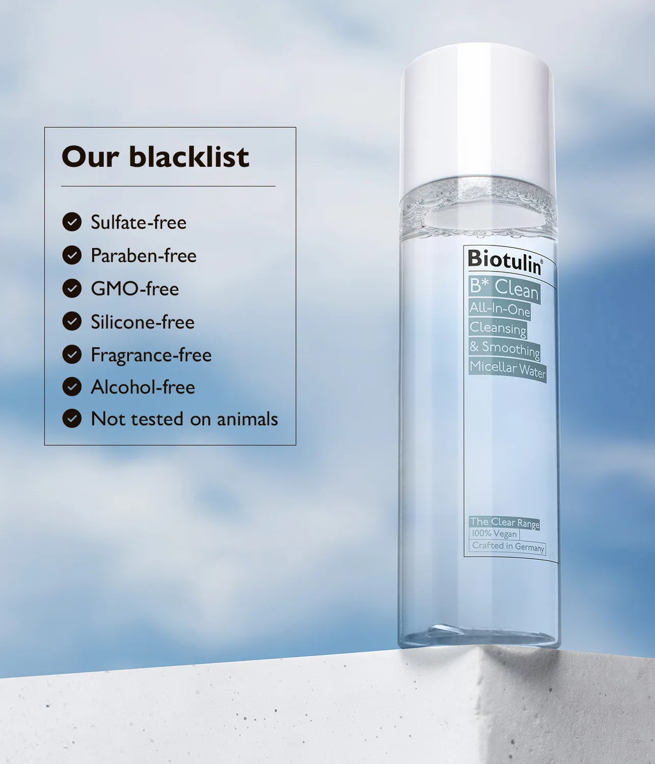Biotulin B*Clean Mizellenwasser glättend All-in-One Reinigung