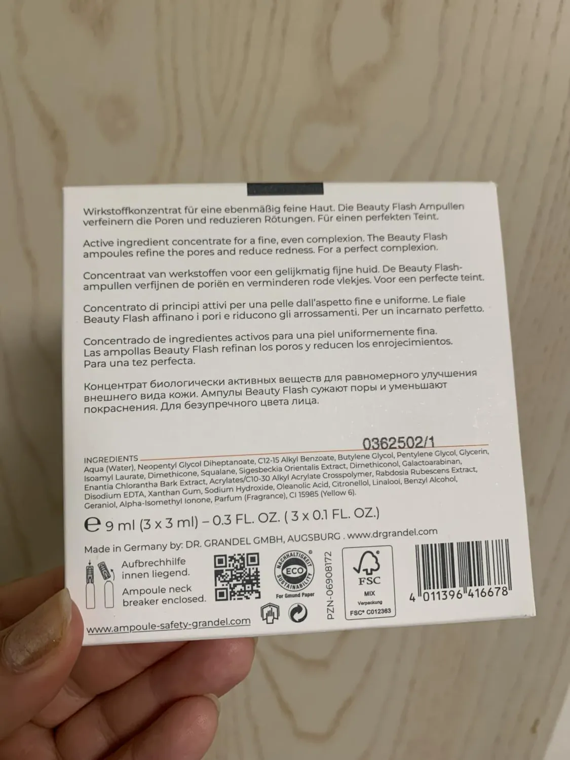Dr. Grandel Beauty Flash Ampulle 3x3 ml Poren Rötungen
