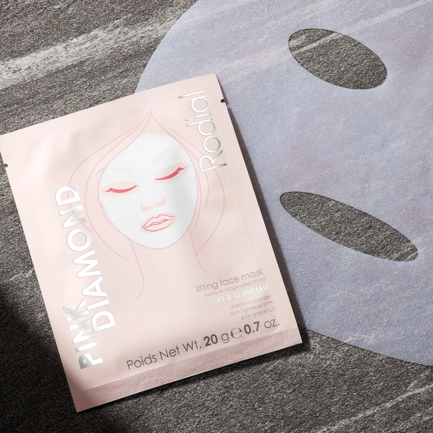 Rodial Pink Diamond Lifting Mask Single straffend