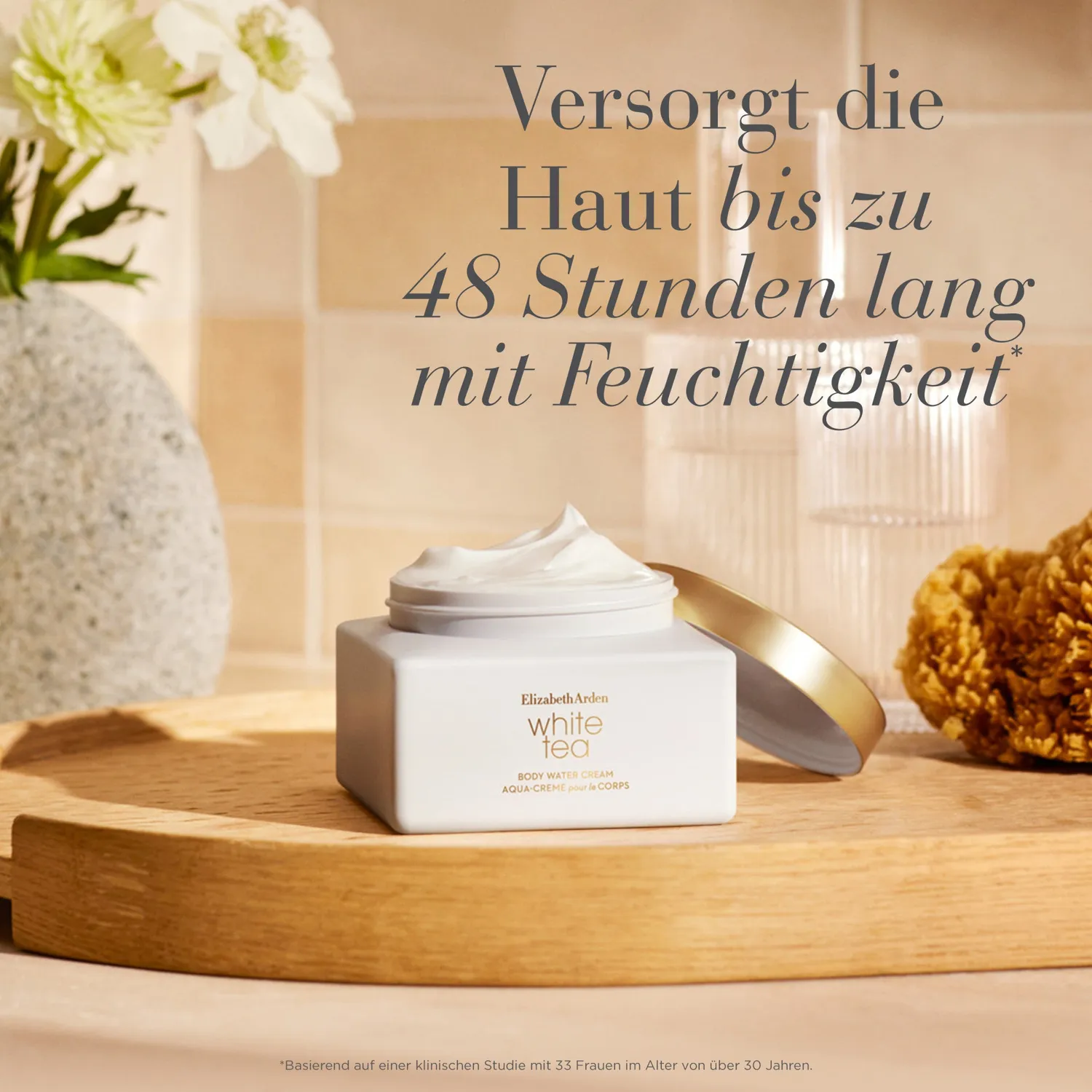Elizabeth Arden White Tea Body Water Cream Körpercreme 225ml zart
