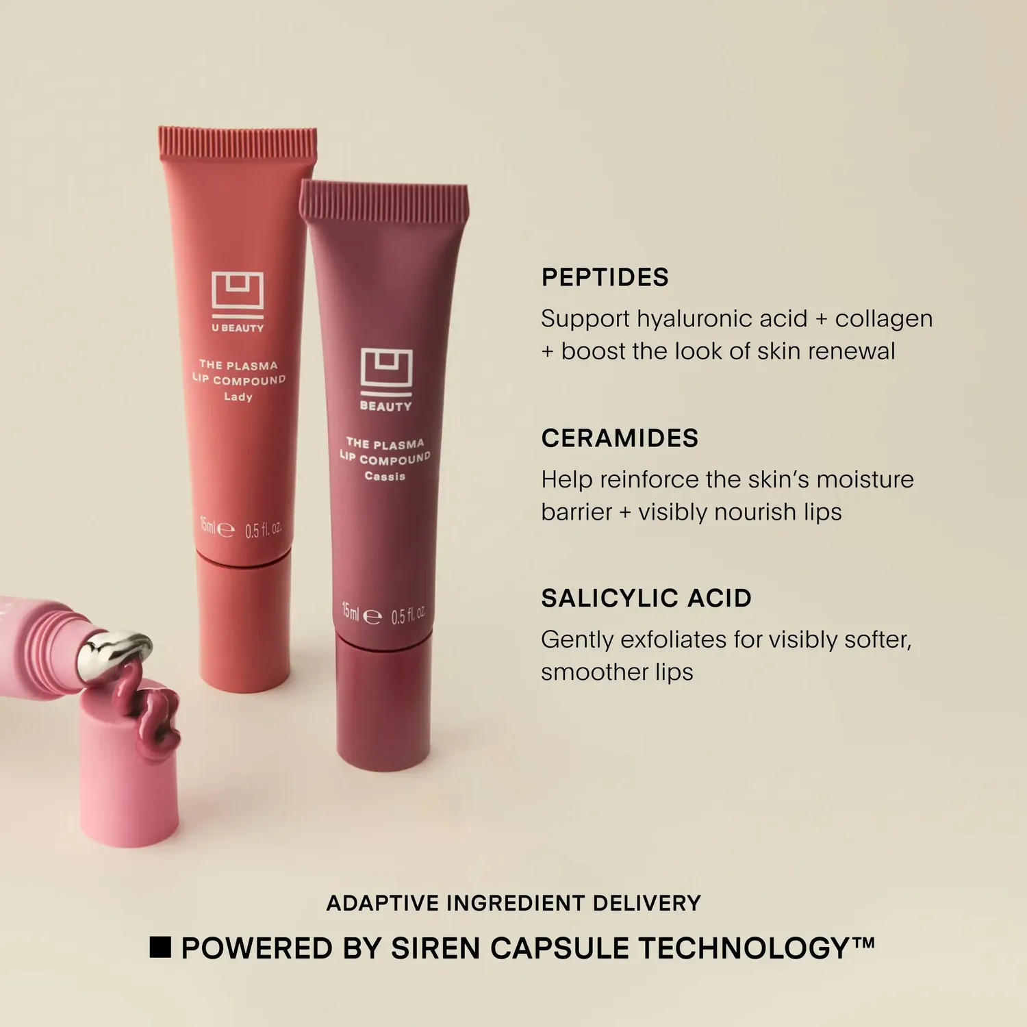 U Beauty Plasma Lip Compound Lippenpflege Bellini 15ml Volumen