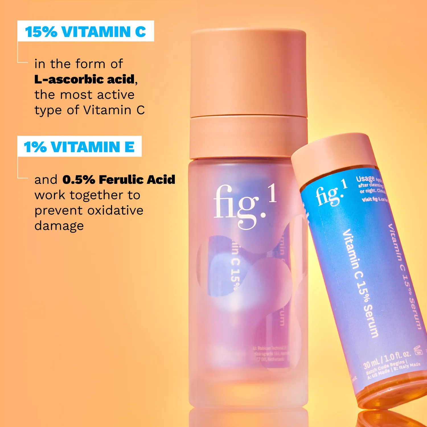 Fig.1 Beauty Vitamin C 15% Treatment Serum Starter Kit L-Ascorbinsäure