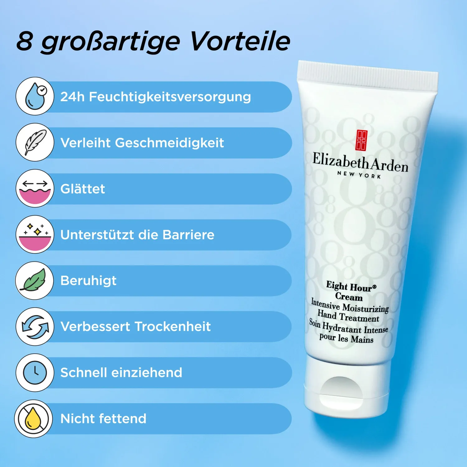 Elizabeth Arden Eight Hour Hand Treatment 75ml intensiv