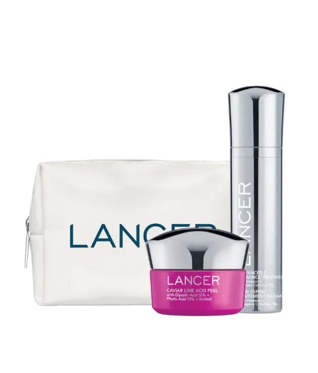 Lancer Bright Skin Besties Kit Pflegeset Peeling Vitamin C