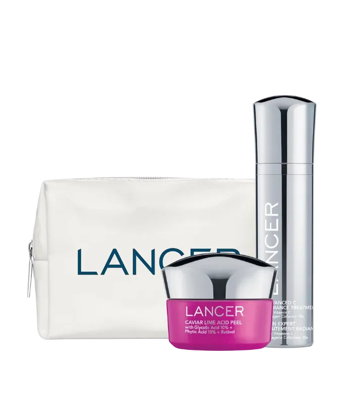 Lancer Bright Skin Besties Kit Pflegeset Peeling Vitamin C