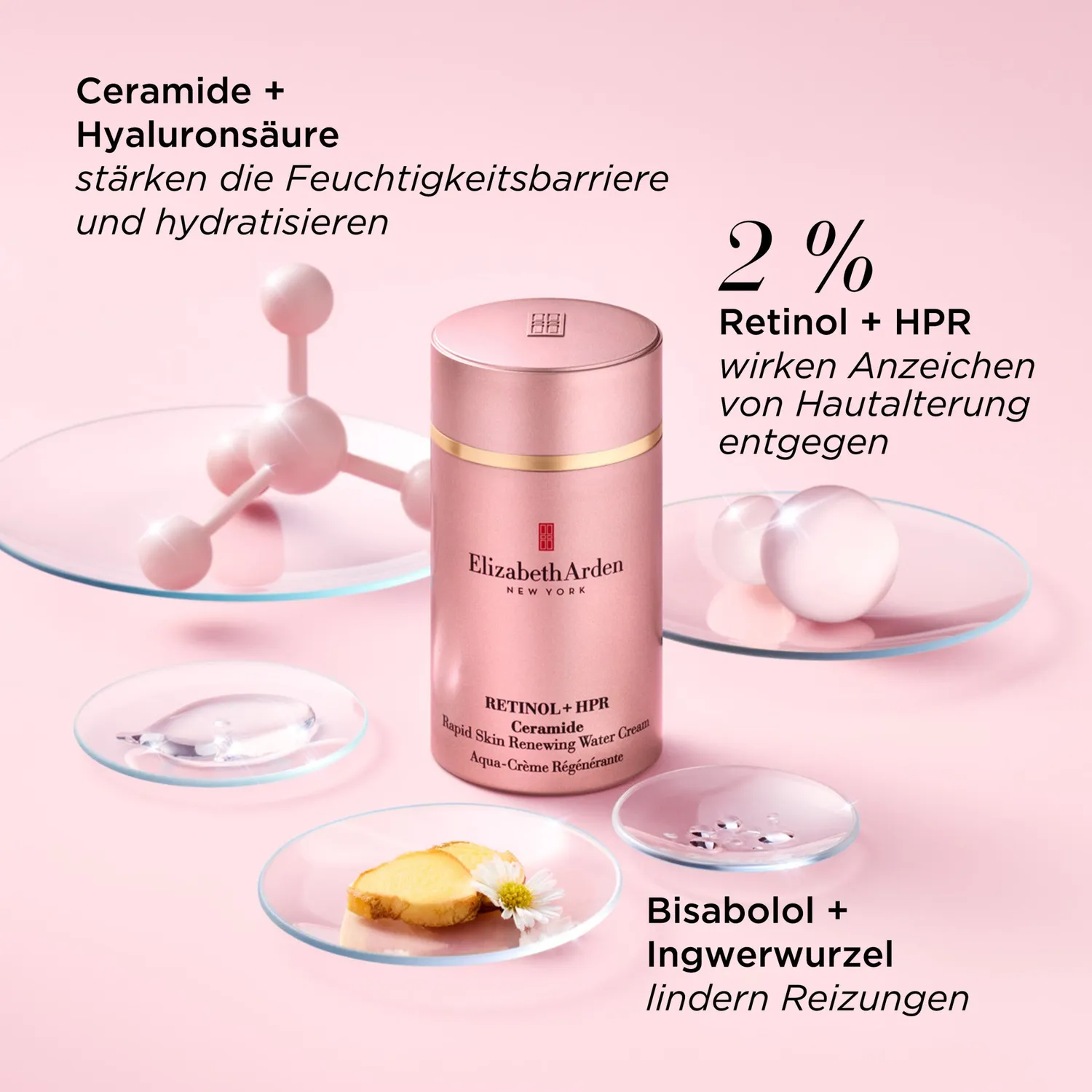 Elizabeth Arden Retinol HPR Ceramide Water Cream Gesichtscreme 50ml Retinol