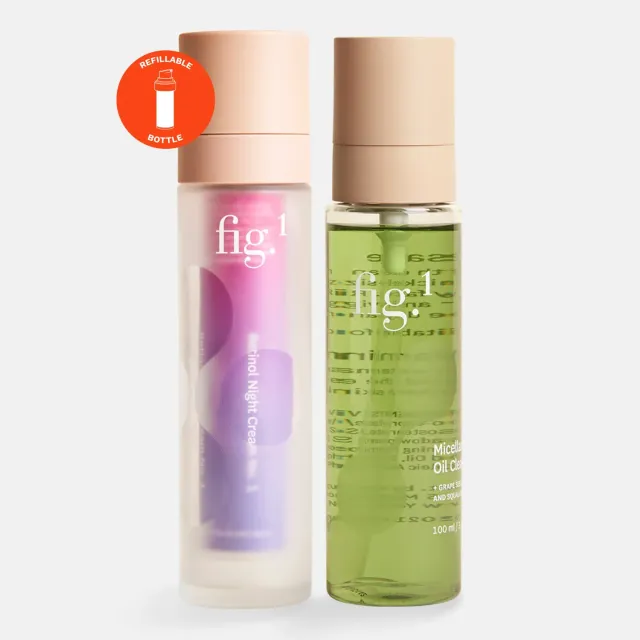 Fig.1 Beauty Icons Set Reinigungsöl Retinol Nacht