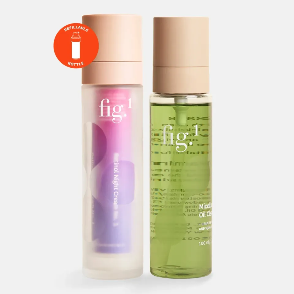 Fig.1 Beauty Icons Set Reinigungsöl Retinol Nacht