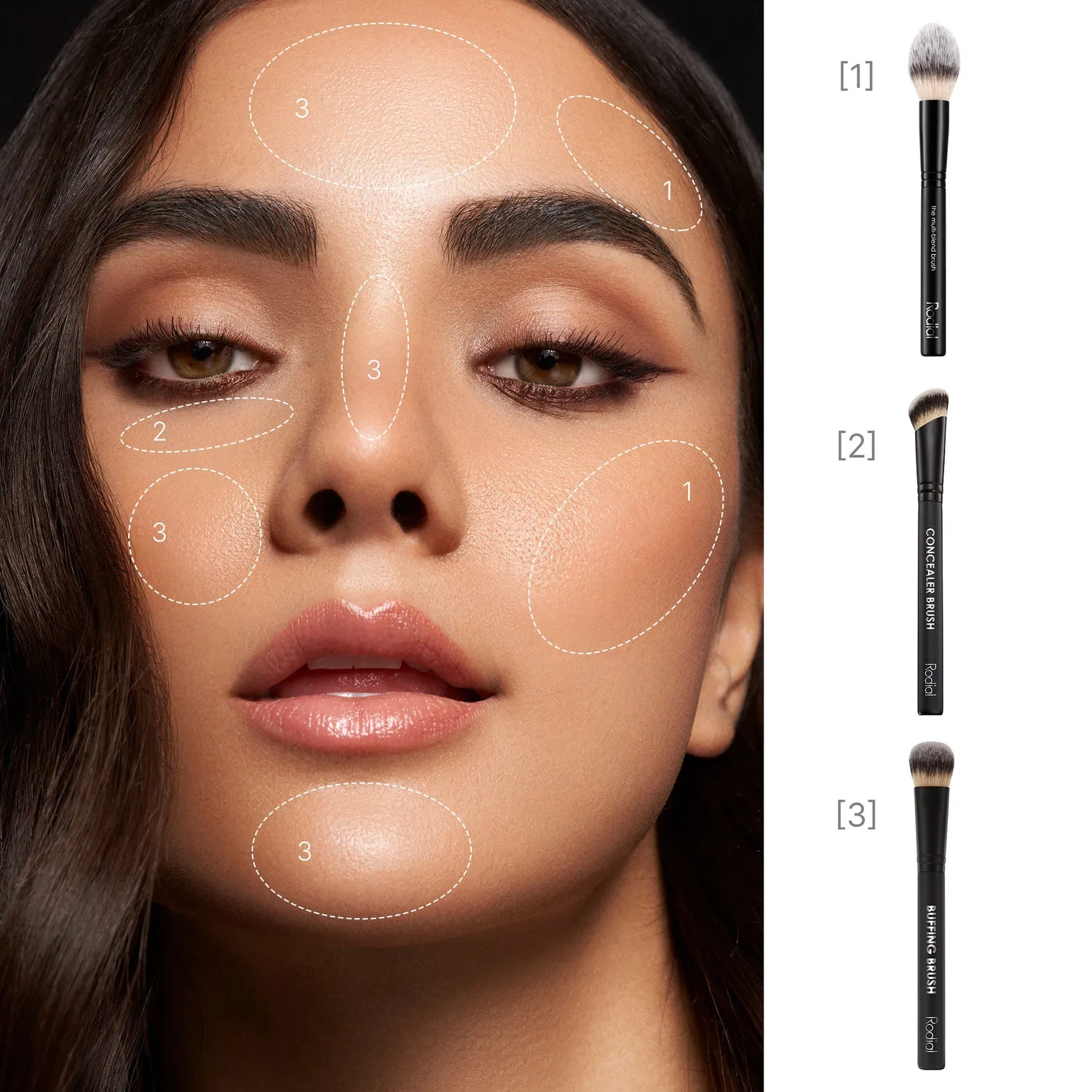 Rodial Essential Brush Kit Pinselset 3-tlg.