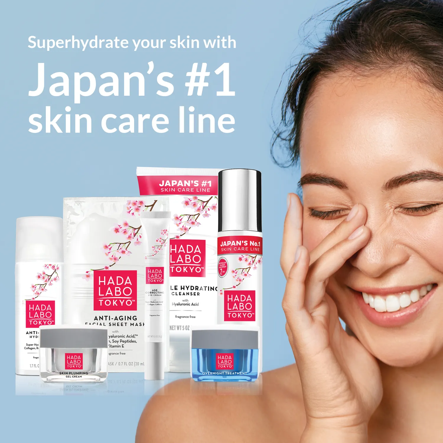 Hada Labo Tokyo Anti-Aging Tuchmaske Hyaluron Einzelmaske