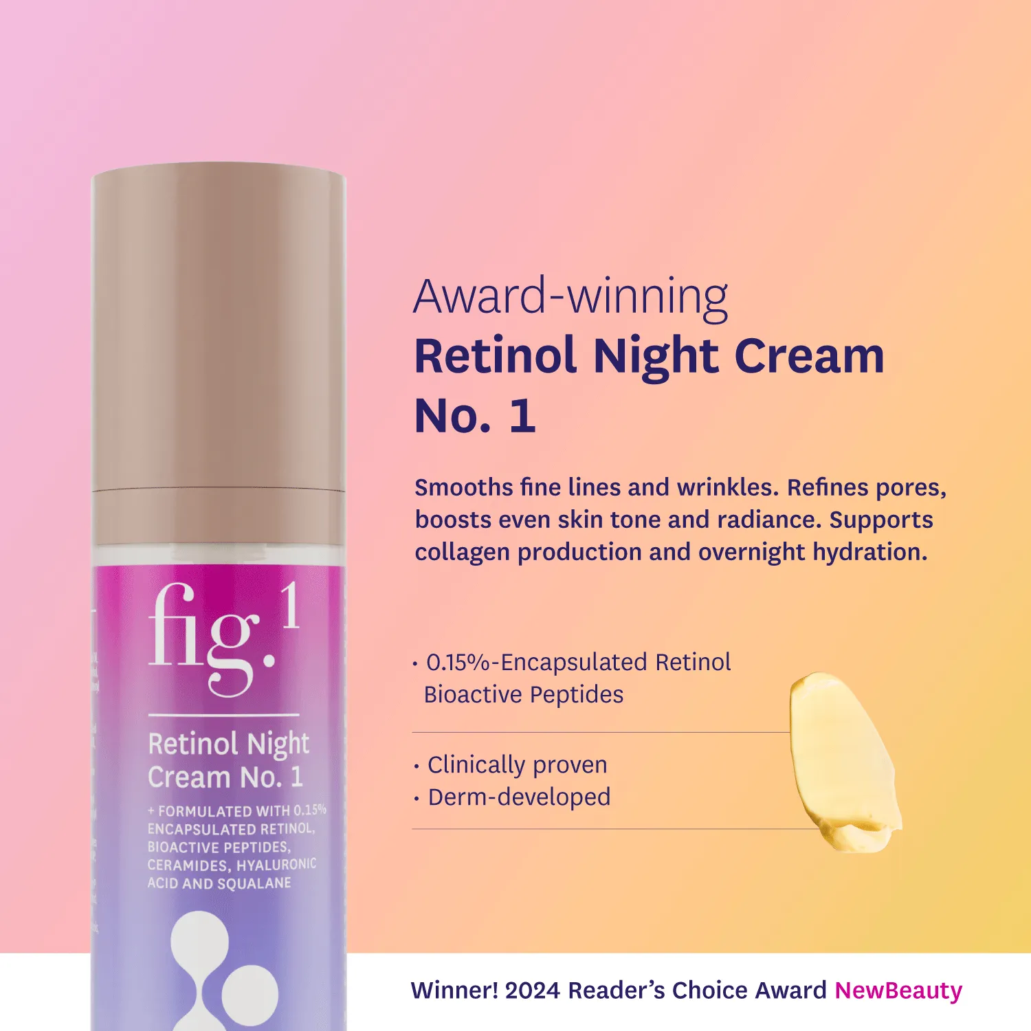 Fig.1 Beauty Retinol Night Cream Level 1 Nachtcreme Mini
