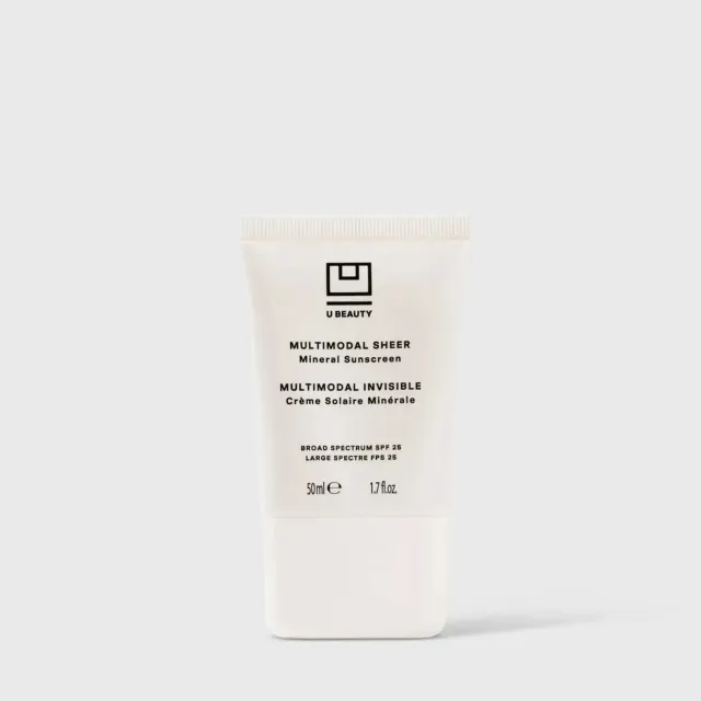 U Beauty Multimodal Sheer Mineral Sunscreen Creme 50ml LSF25