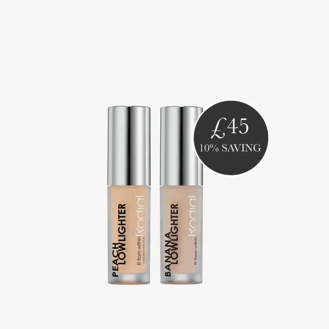 Rodial Mini Lowlighter Duo Kit Peach Banana Concealer