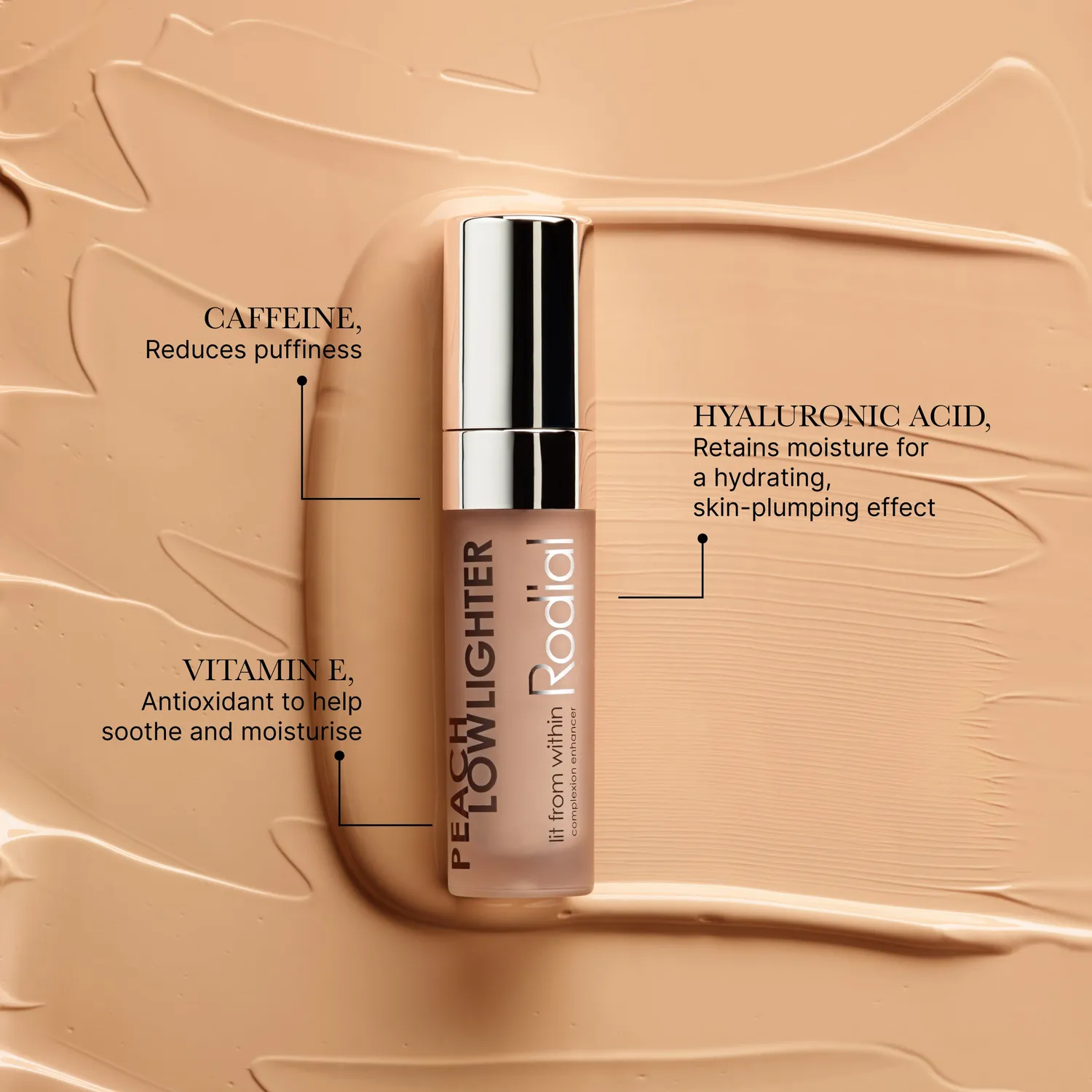 Rodial Peach Lowlighter Concealer-Puder peach