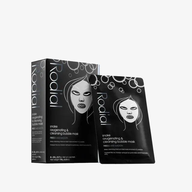 Rodial Snake Bubble Sheet Mask Tuchmasken 8 Stück klärend