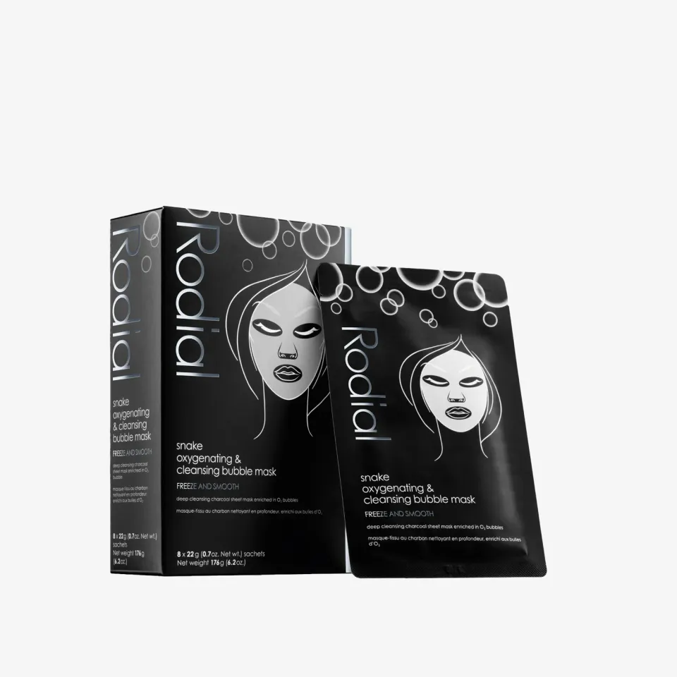 Rodial Snake Bubble Sheet Mask Tuchmasken 8 Stück klärend