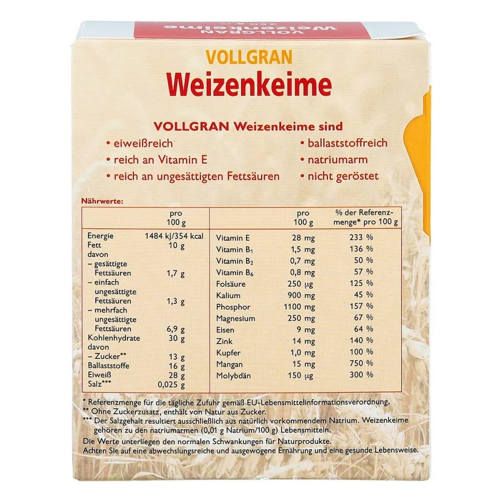 Dr. Grandel Vollgran Weizenkeime Premium 250 g fermentiert