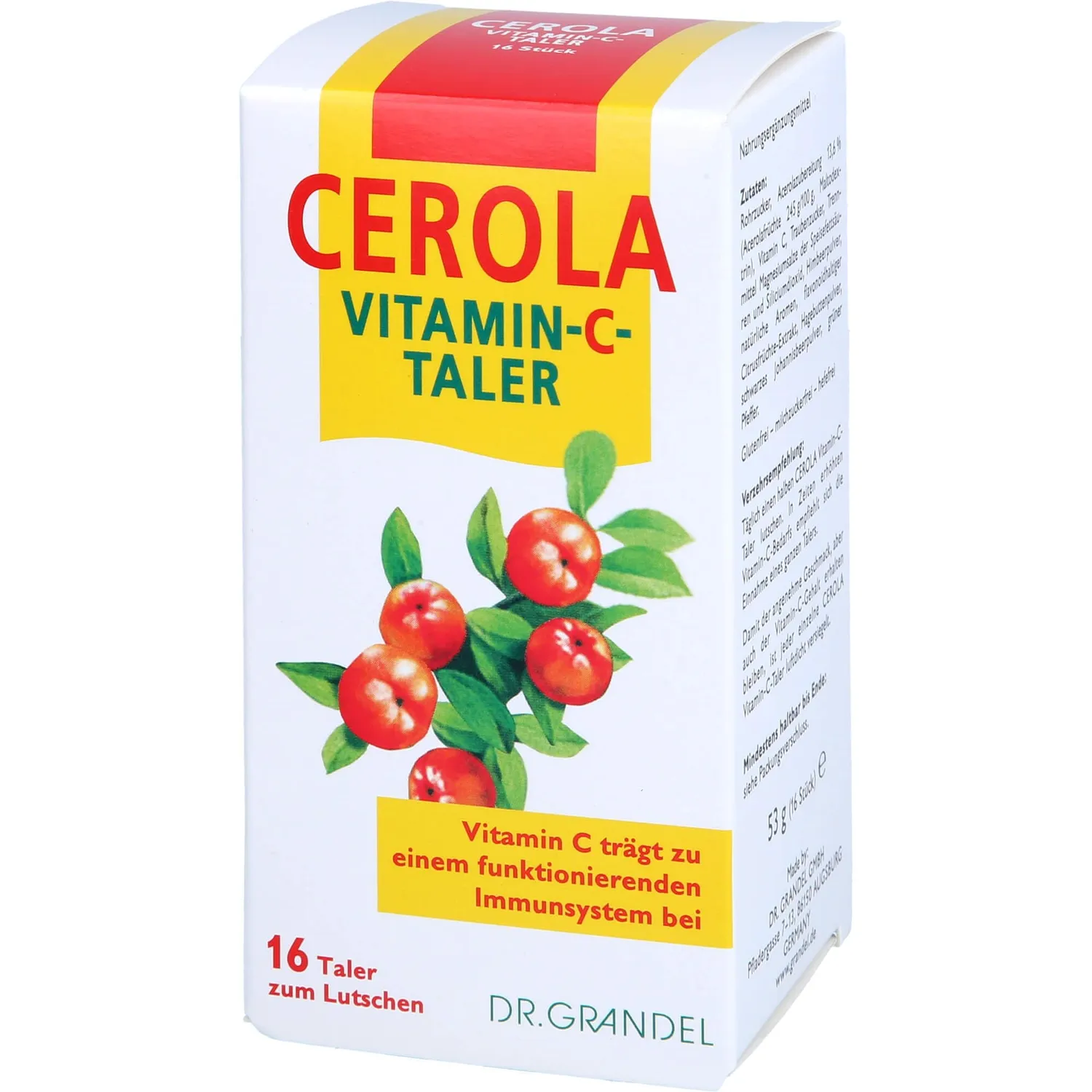 Dr. Grandel Cerola Vitamin C Taler 16 St Lutschtabletten