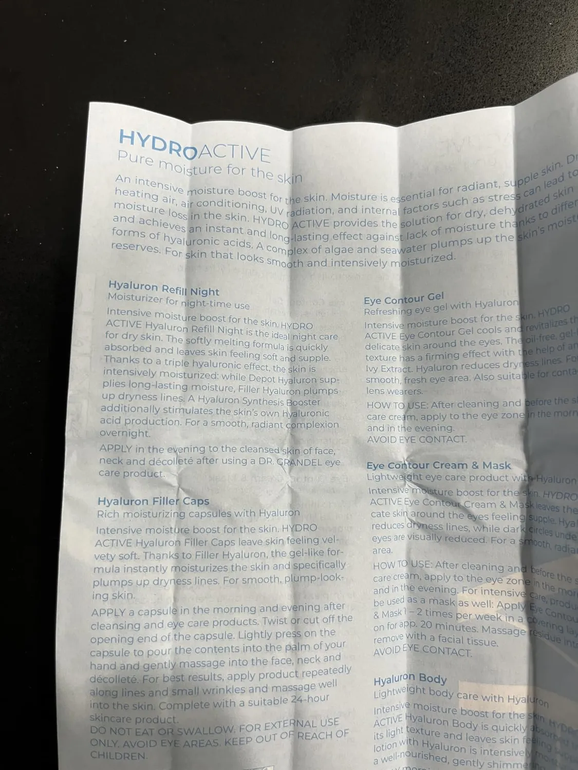 DR. GRANDEL Hydro Active Eye Contour Cream Mask Augencreme 20 ml Hyaluron