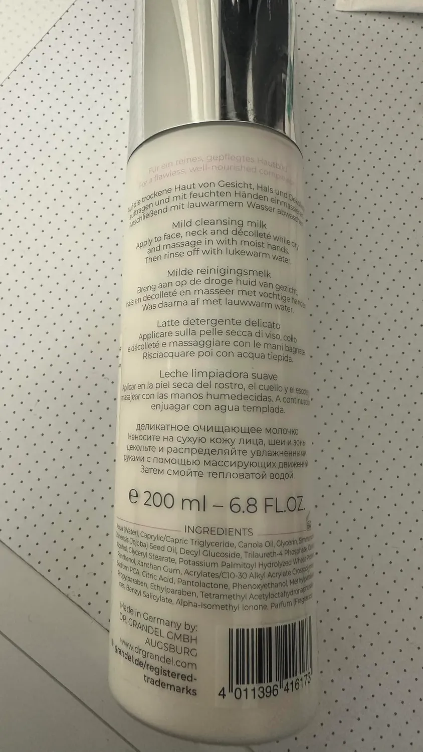 Dr. Grandel Cleansing Milk Reinigungsmilch 200 ml sanft