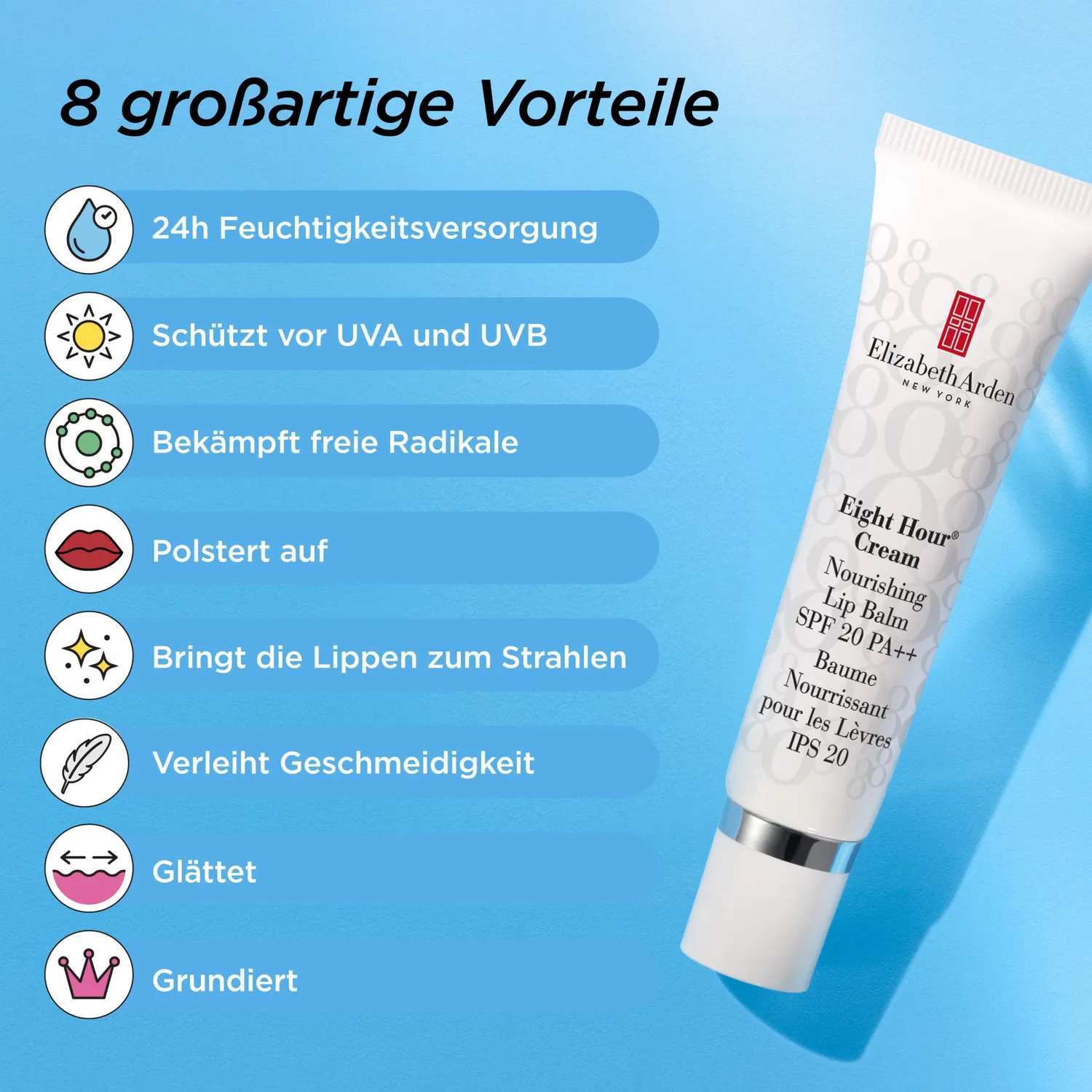 Elizabeth Arden Eight Hour Lip Balm LSF20 14,8ml Schutz