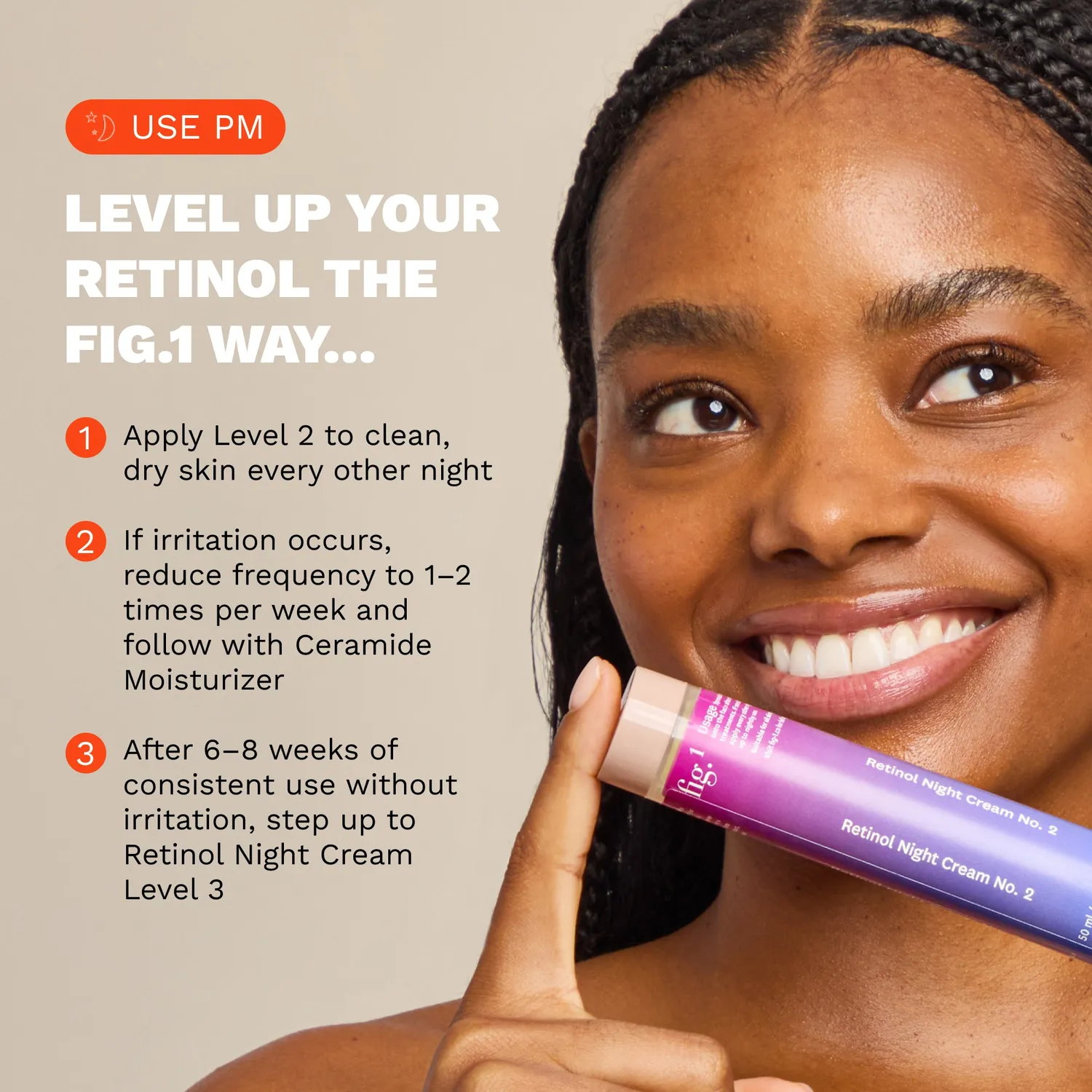 Fig.1 Beauty Retinol Night Cream Level 2 Nachtcreme 0,3% Starter