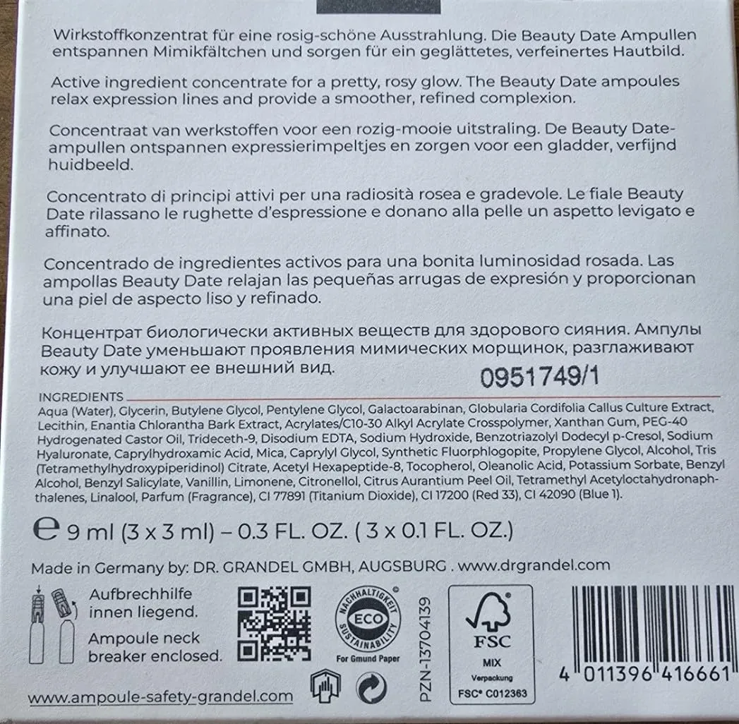 Dr. Grandel Beauty Date Ampullen 3x3 ml glättend