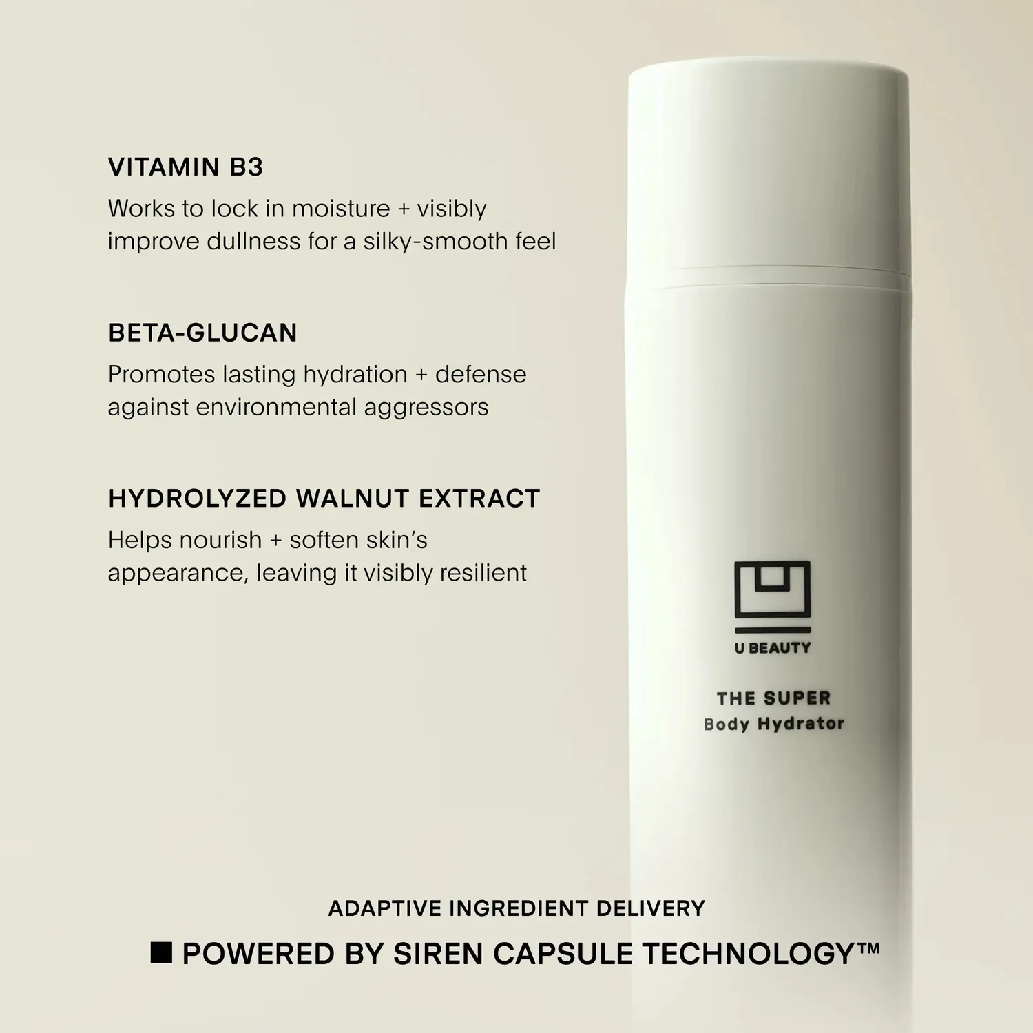 U Beauty SUPER Body Hydrator Körpercreme 200ml Glanz
