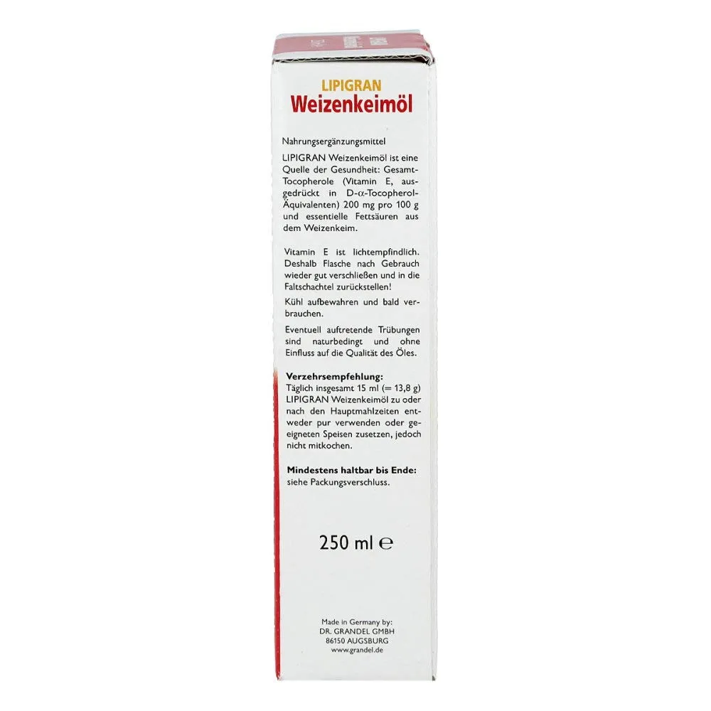 Dr. Grandel Lipigran Weizenkeimöl Speiseöl 250 ml Vitamin E