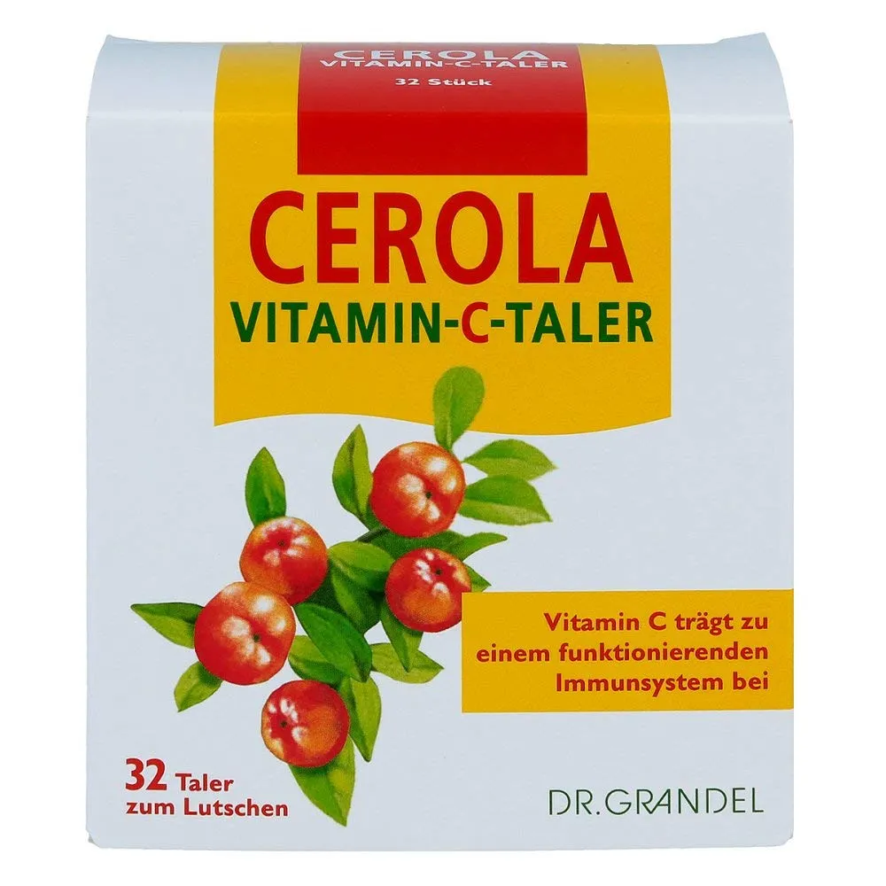 Dr. Grandel Cerola Vitamin C Taler 32 Stück Acerola fruchtig