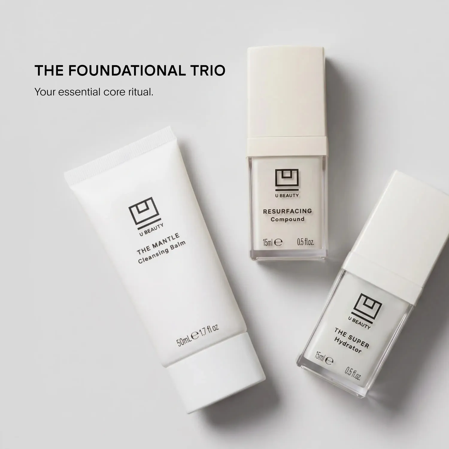 U Beauty Foundational Trio Pflegeset 50ml+2x15ml klärend