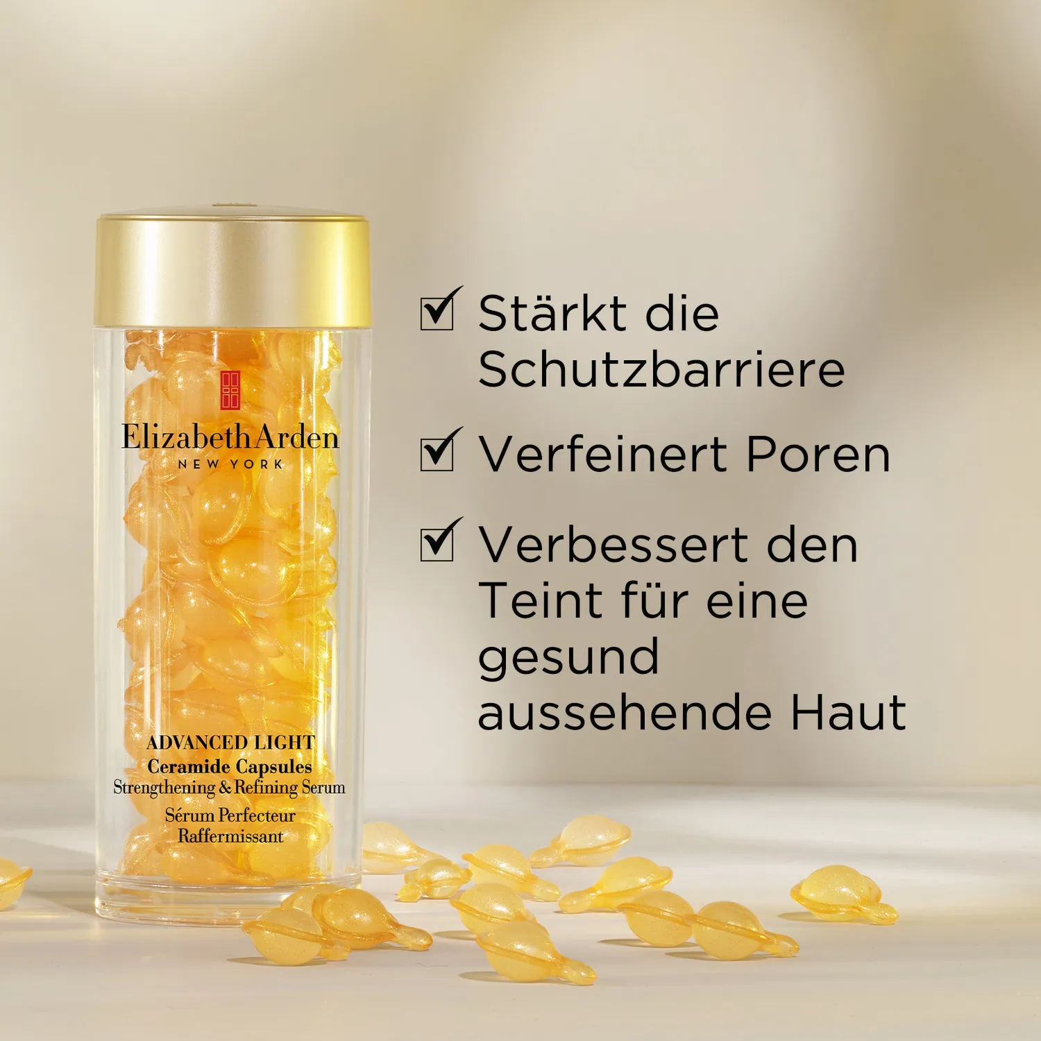 Elizabeth Arden Ceramide Light Serum 30 Kapseln Poren