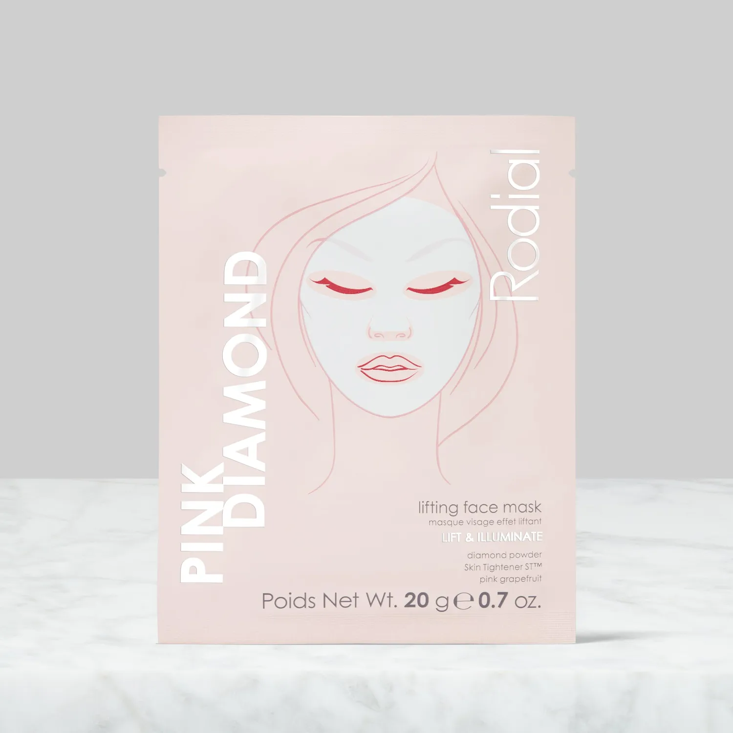 Rodial Pink Diamond Lifting Mask Single straffend