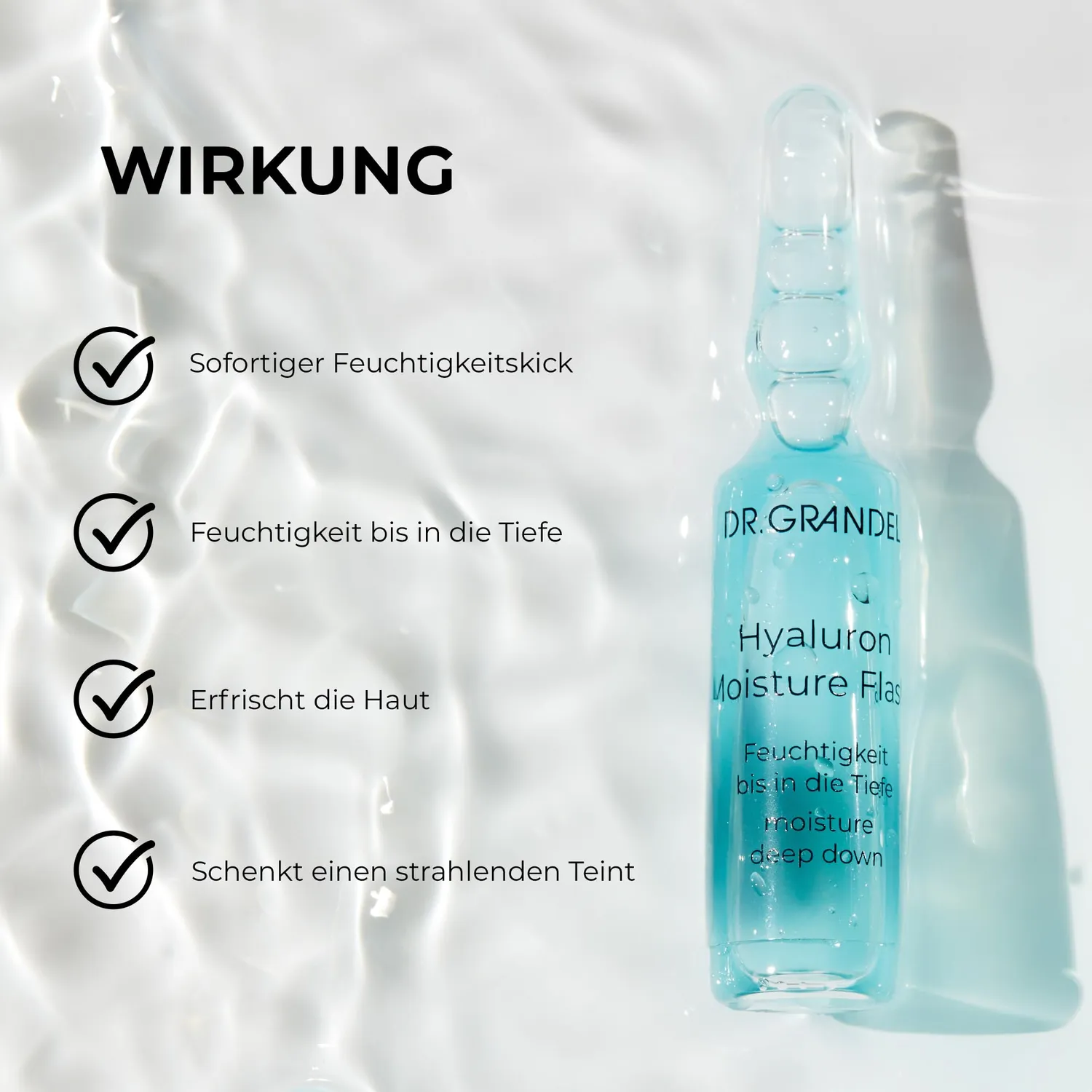 DR. GRANDEL Moisture Flash Hyaluron Ampullen 3x3 ml Feuchtigkeit