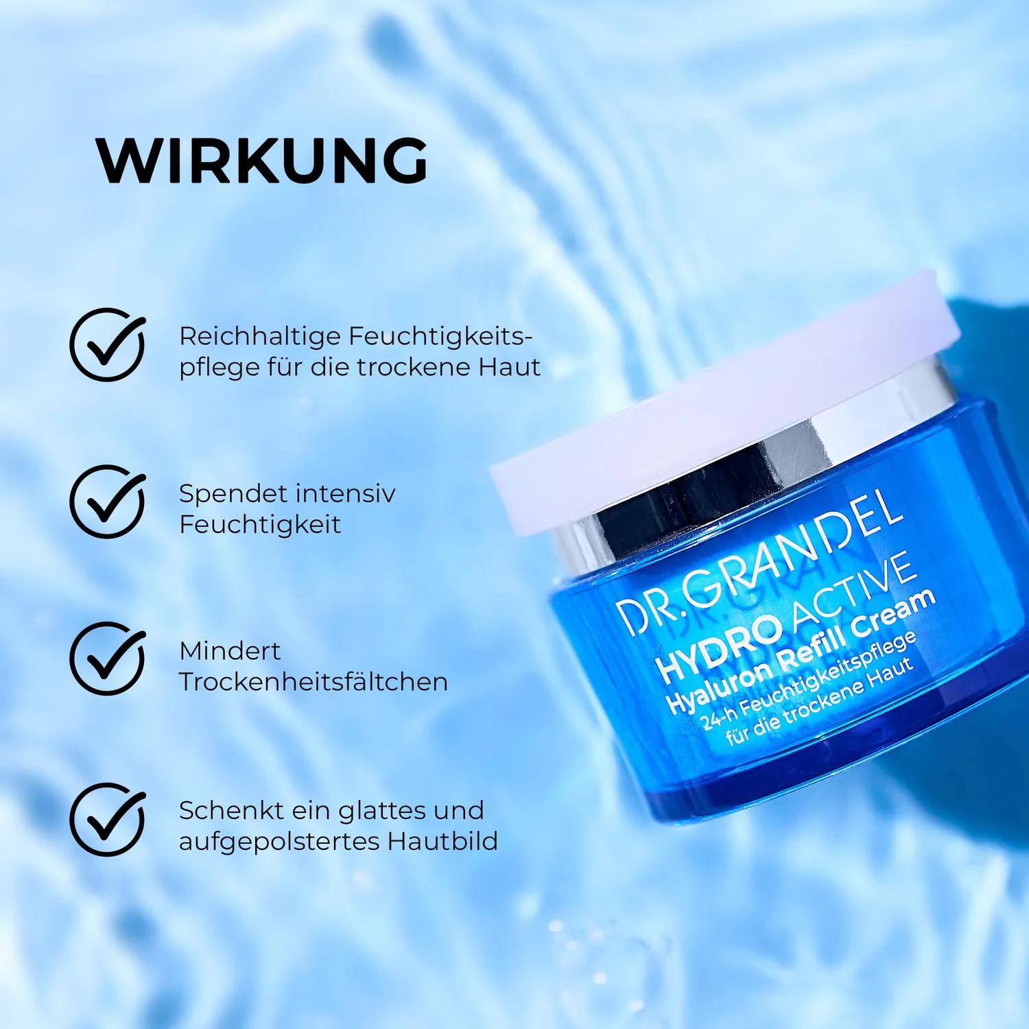 DR. GRANDEL Hydro Active Hyaluron Refill Cream Gesichtscreme 50 ml