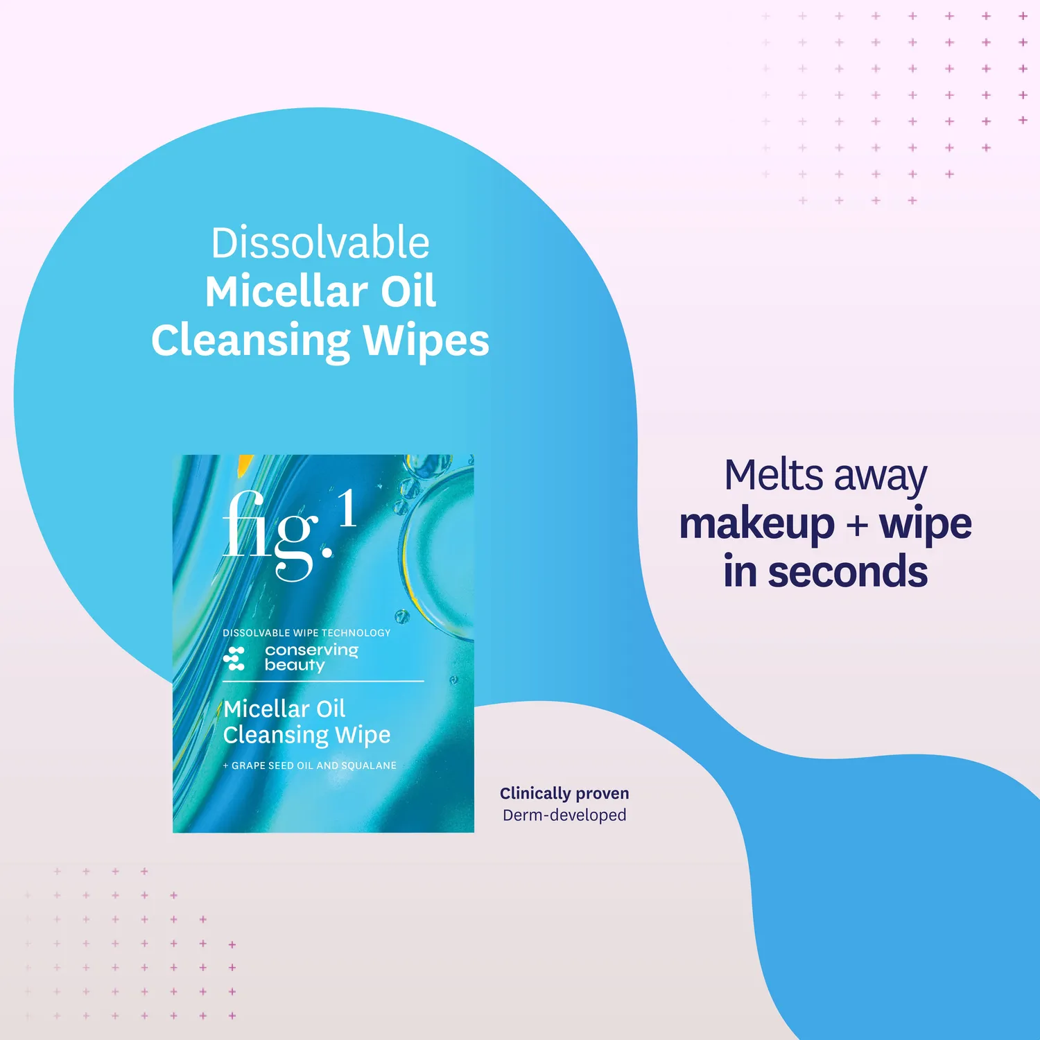 Fig.1 Beauty Micellar Oil Reinigungstücher auflösbar