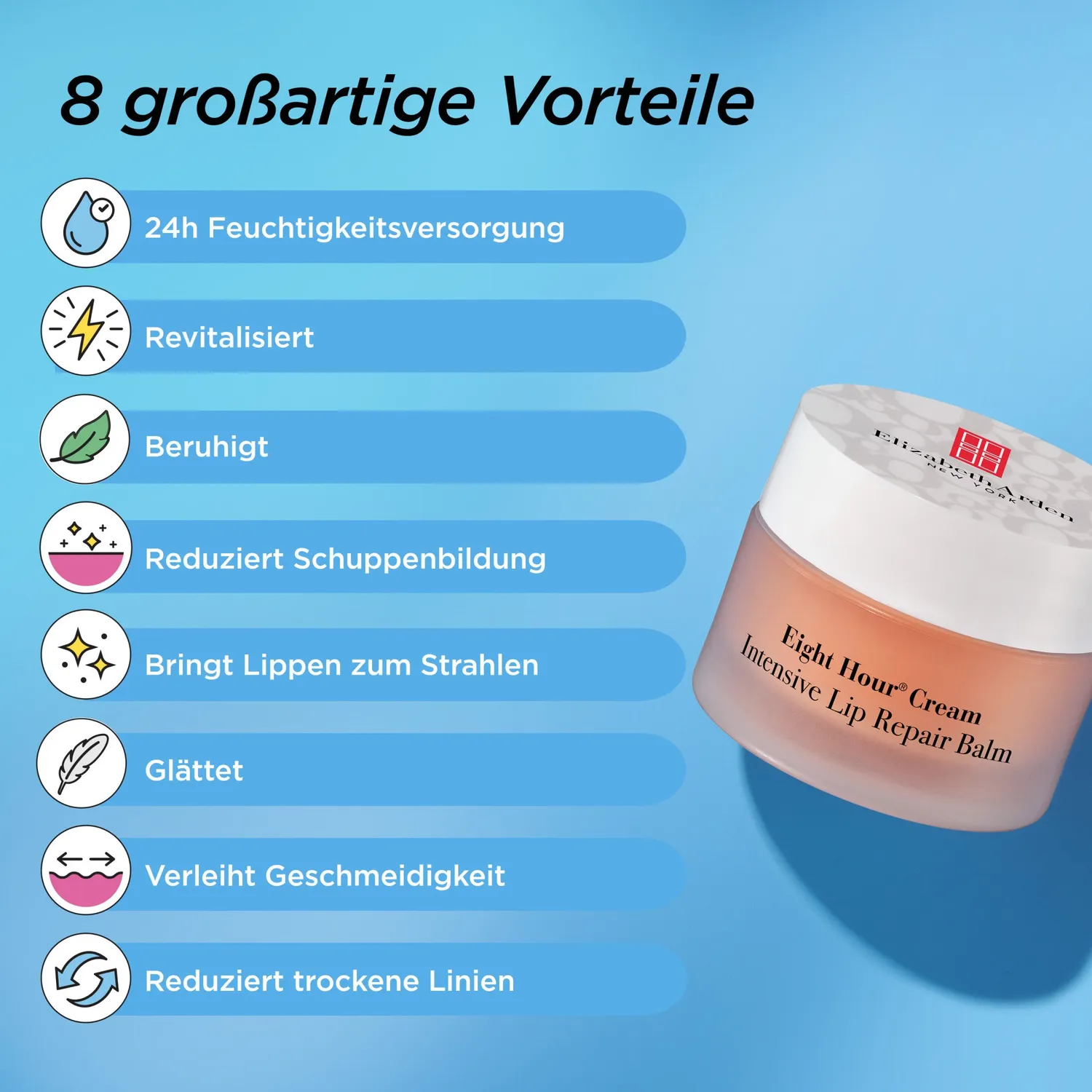 Elizabeth Arden Eight Hour Cream Lip Repair Balm 10ml Eukalyptus