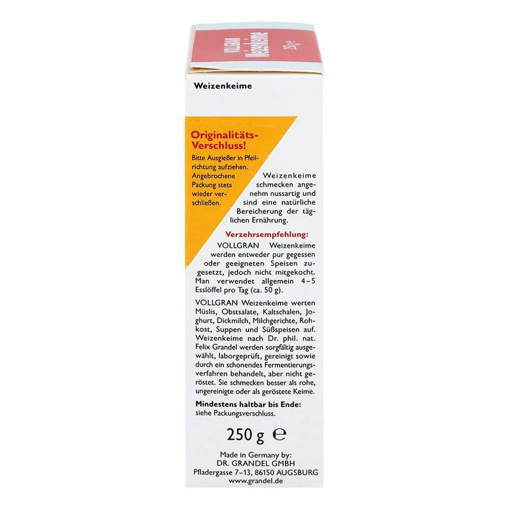 Dr. Grandel Vollgran Weizenkeime Premium 250 g fermentiert