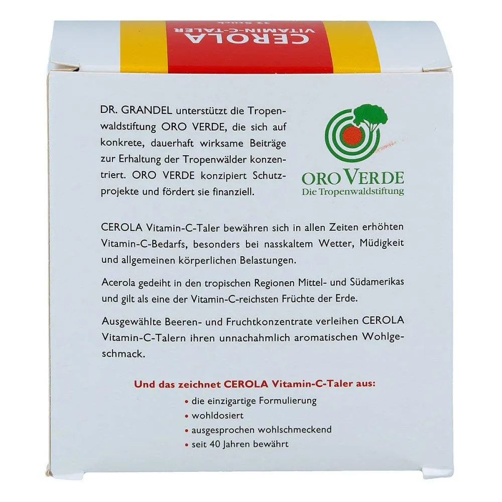 Dr. Grandel Cerola Vitamin C Taler 32 Stück Acerola fruchtig