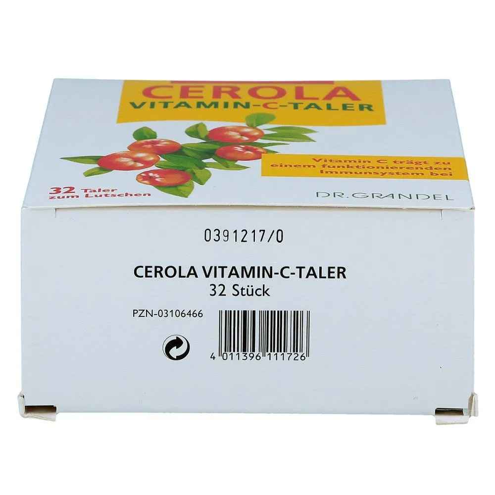 Dr. Grandel Cerola Vitamin C Taler 32 Stück Acerola fruchtig