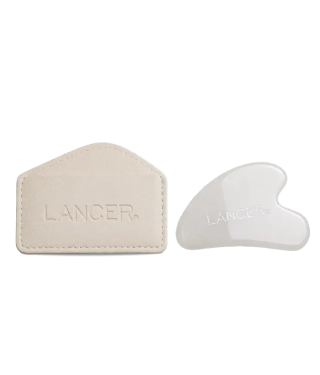 Lancer White Crystal Gua Sha Stein weiß