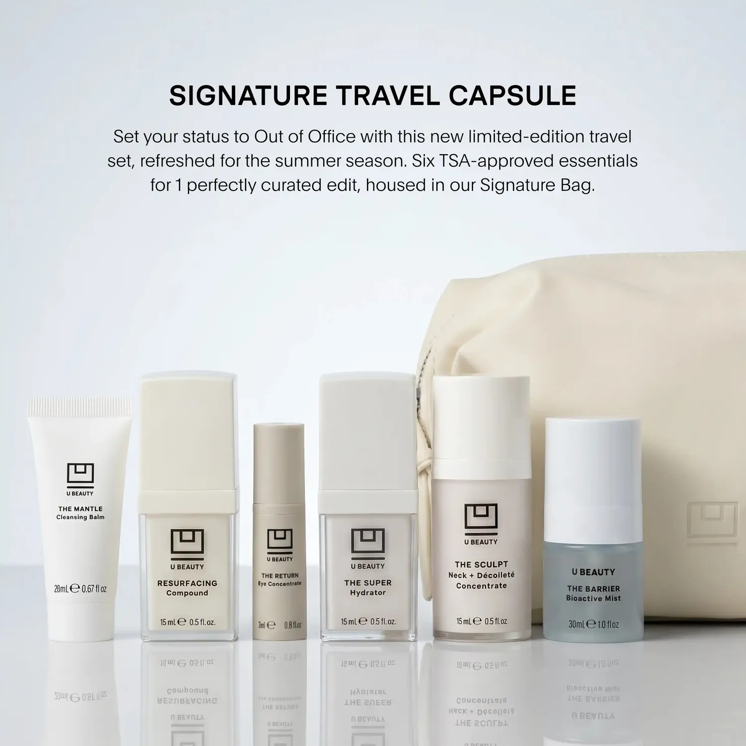 U Beauty OOO Set Reiseset 6-teilig TSA-feucht