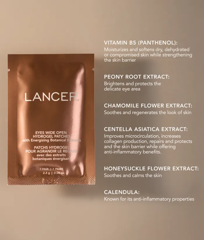 Lancer Eyes Wide Open Hydrogel Augenpads gegen Schwellungen