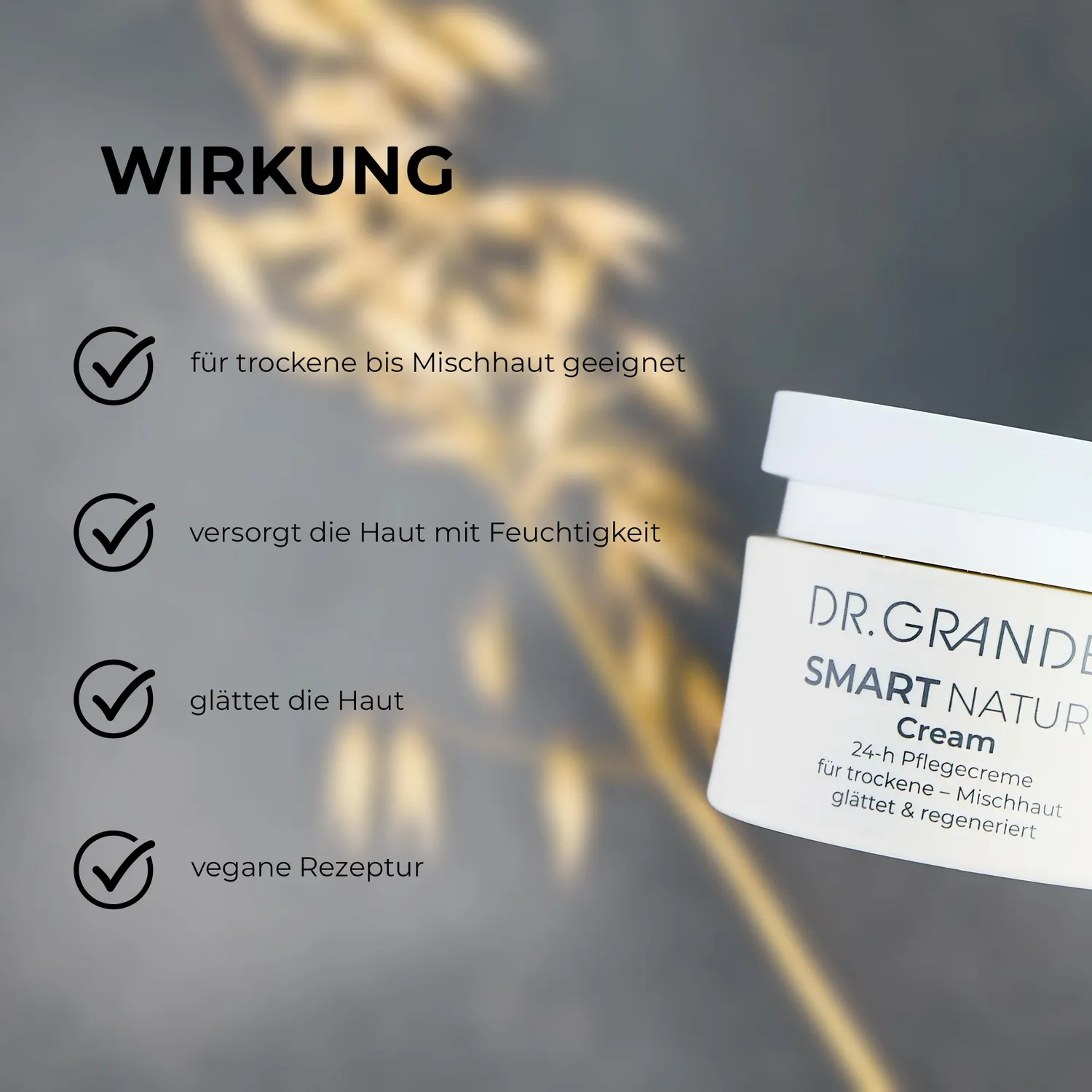 DR. GRANDEL Smart Nature Cream 24h Gesichtscreme 50ml vegan