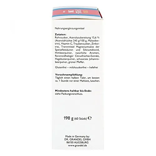DR. GRANDEL Cerola C plus Zink Taler 60 Stück Immun