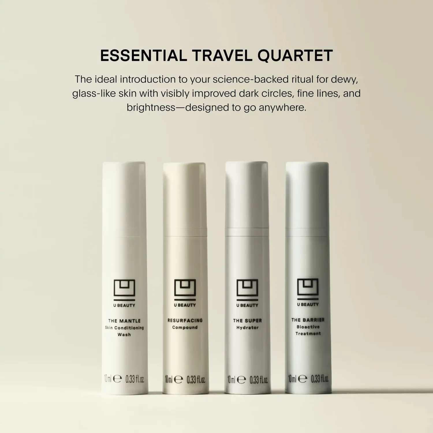 U Beauty Index Gesichtspflege Set 4x10ml feuchtigkeitsspendend