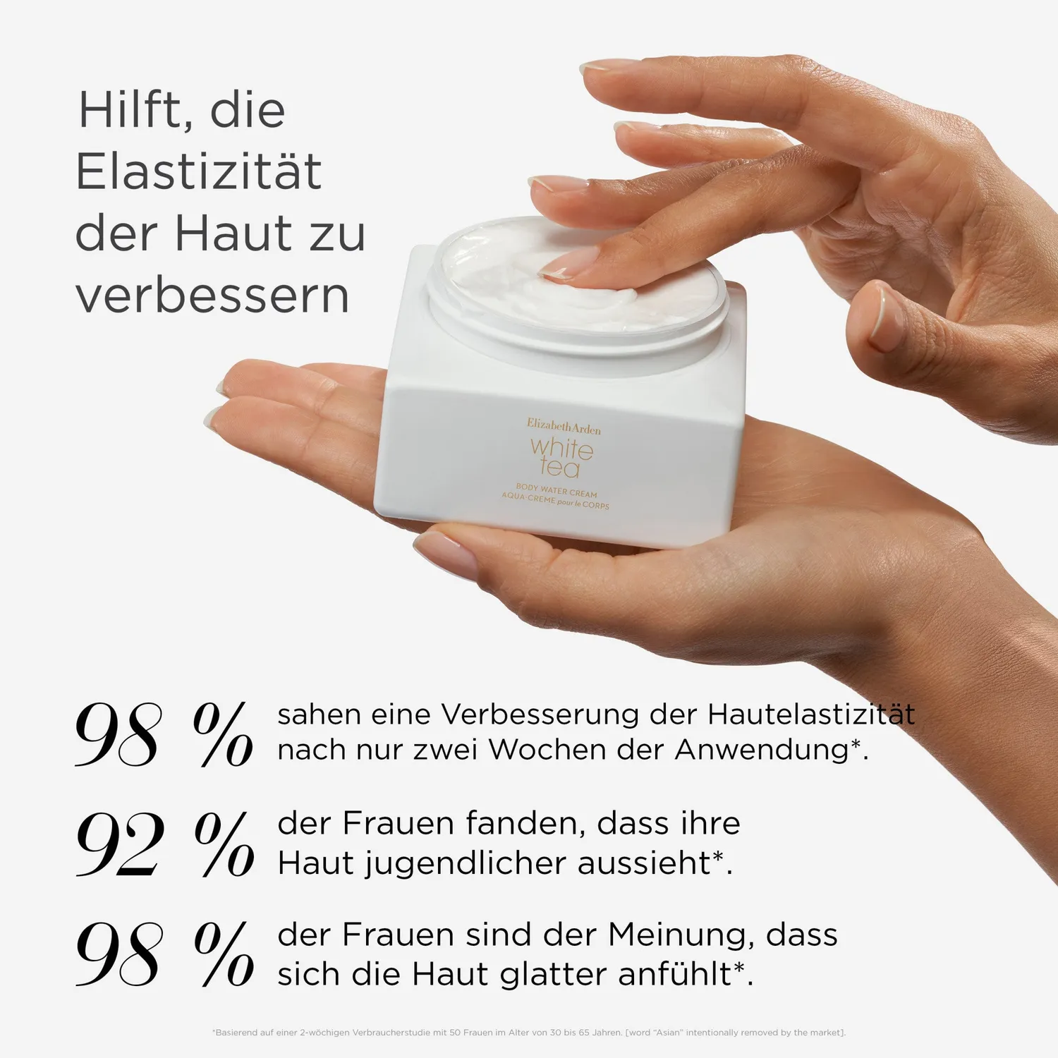 Elizabeth Arden White Tea Body Water Cream Körpercreme 225ml zart