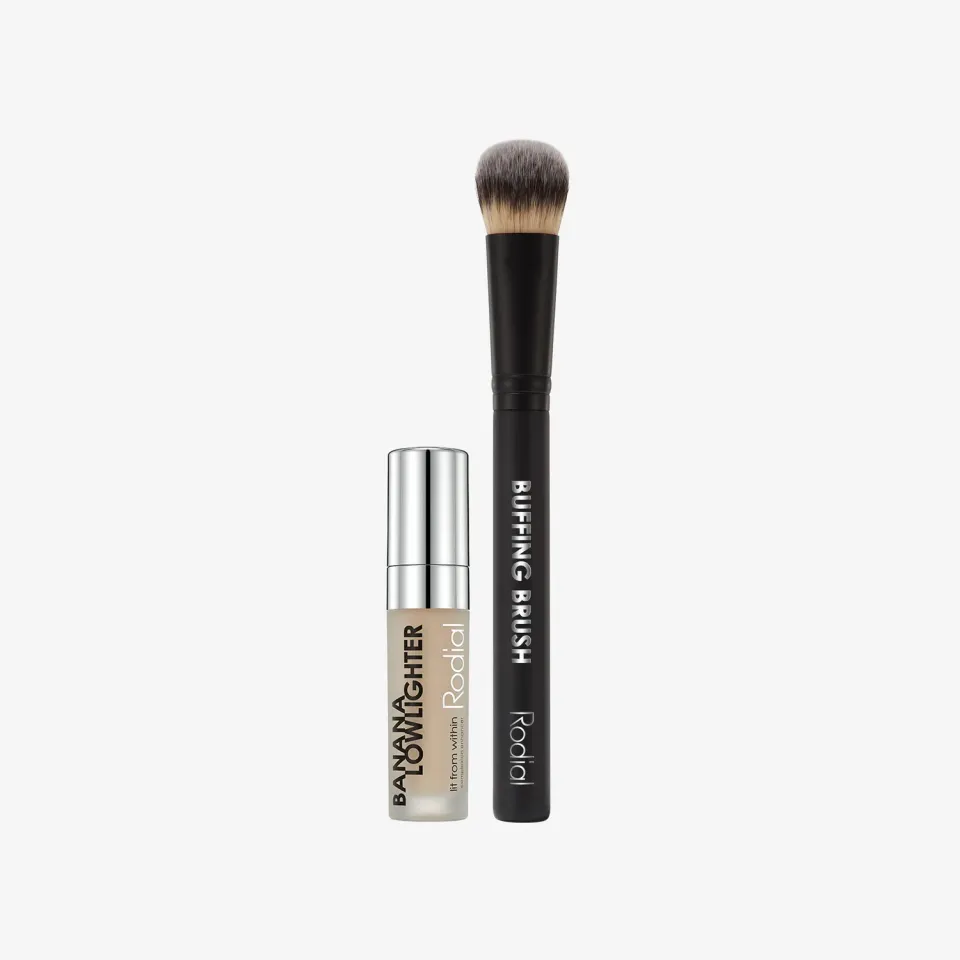 Rodial Banana Lowlighter & Buffing Brush Pinselset